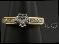 Heart engagement ring