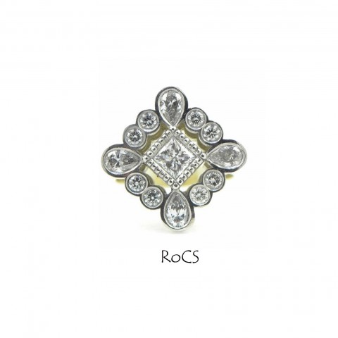 Art Deco design diamond set ring image