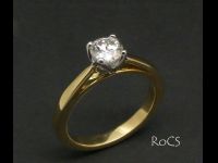 Diamond solitaire ring image